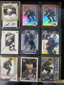 2002-03 Topps Chrome 2-Alexander Frolov Kings Refractor RC 181 9 Card Lot W/Auto - Picture 1 of 10