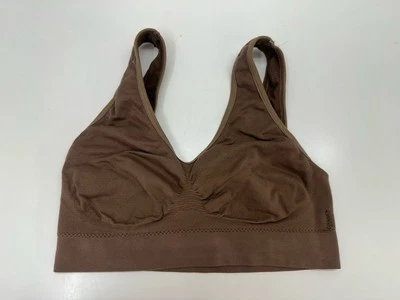 Unbranded Womens Bra Size Medium Brown Pullover Unpadded Wireless Comfort - Image 1 of 4