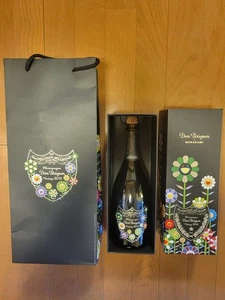Limitado】Domperignon vintage 2015 Takashi Murakami botella botella vacía caja shoppe - Imagen 1 de 4