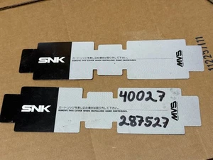 SNK Neo-Geo cartridge slot COVERS - 1 pair - Picture 1 of 1