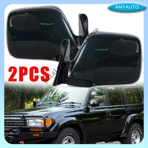 1Pair For Toyota Land Cruiser 80 LC80 1992 1993-1997 Side Door Rearview Mirror - Picture 1 of 9