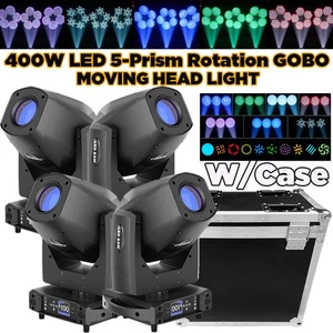 400W Rotation Gobo Moving Head Light DMX LED Beam Stage Club KTV DJ Disco W/Case - Picture 1 of 18