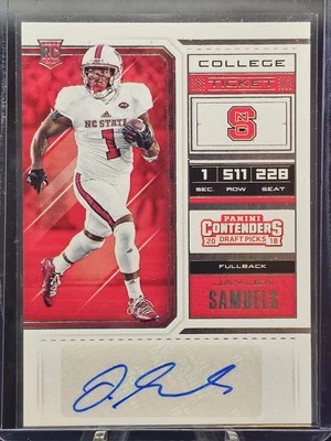 2018 Panini Contenders Draft Picks #135 Jaylen Samuels - Image 1 of 2