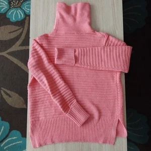 Pink Long Sleeve Turtleneck Wallis Size S Sweater Jumper - Picture 1 of 4