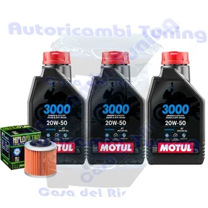 Kit Tagliando Olio Motul 3000 20W50 + Filtro Per Jawa�650 Dakar�2005>2008 - Foto 1 di 6