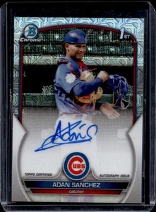 2023 Bowman Chrome Adan Sanchez Auto Mojo HTA Choice Refractor 1st #/150 - Picture 1 of 2