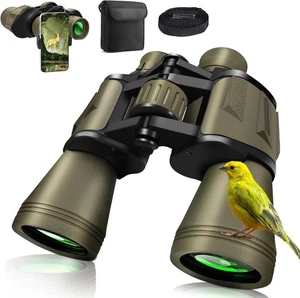20x50 High Power Binoculars for Adults HD Waterproof Binoculars with BAK4 Prism - Picture 1 of 8