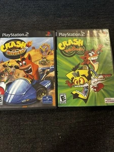 Crash Twinsanity & Crash Nitro Kart Playstation 2 Bundle Lot TESTED CIB - Picture 1 of 3
