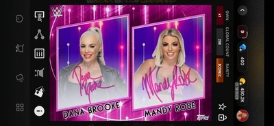 MANDY ROSE X DANA BROOKE 2021 WWE TOPPS SLAM WOMEN'S DIVISION 21 ICONIC DIGITAL - Image 1 of 3
