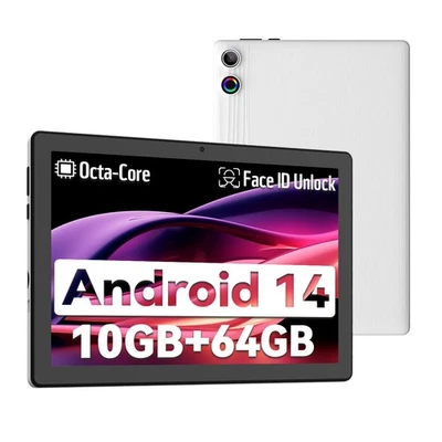 Tablet 10.1 inch Android 13 Tablet 8+64GB RAM Quad Core 1280×800 IPS WIFI HD - Image 1 of 4