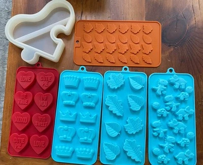 Lote de 6 moldes de silicona para dulces Foto 1 de 4