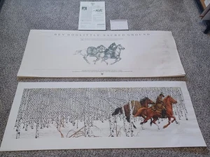 Bev Doolittle "SACRED GROUND" Signed with Number Print Not Framed 42.5"x 15.5" - Picture 1 of 19