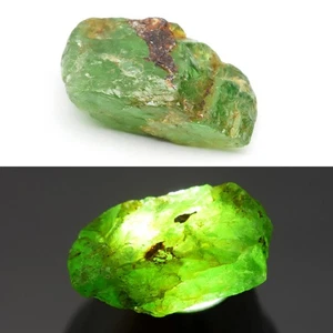 💎 Granate tsavorita verde natural áspero de 9,33 quilates 16,5 x 8 mm - Piedra preciosa de Tanzania - Imagen 1 de 6