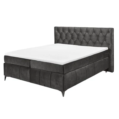 Boxspringbett - espresso - Tonnentaschenfederkern - H2 - 180x200 cm Doppelbett - Bild 1 von 4