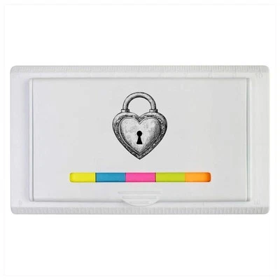 'Heart Shaped Lock' Sticky Note Ruler Pad (ST00037009) - Image 1 of 2