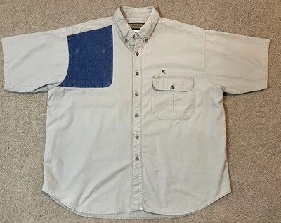 Camisa de tiro Remington para hombre XXL (50-52) beige manga corta ventilada 100 % algodón Foto 1 de 4