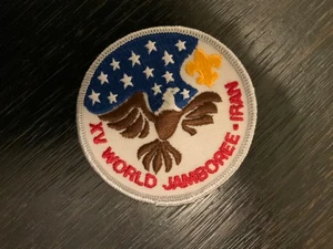 Boy Scout 1979 XV Jamboree Mundial Irán - Parche contingente BSA nunca celebrado - Nuevo - Imagen 1 de 3