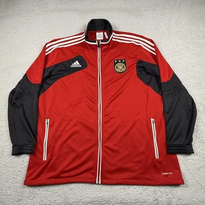 Germany National Team Adidas Track Jacket Mens 2XL Red Firebird World Cup Soccer - Image 1 of 4