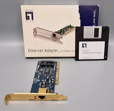 LevelOne FNC-0109TX   PCI   10/100Mbps  Netzwerkkarte  Ethernet #K-458-11 - Bild 1 von 3