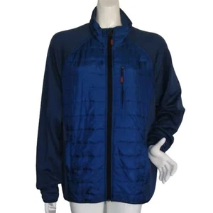 ORVIS Coat, L, Blue, Quilted Body, Zipper front, Pockets, Long sleeve - Picture 1 of 14