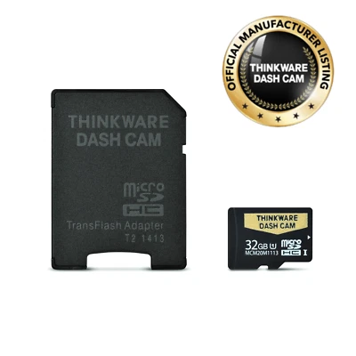 THINKWARE TWA-SMU32 UHS-I 32GB MicroSD Card (Official Manufacturer)