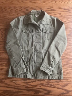 Chaqueta utilitaria forrada de franela verde oliva Ecote Urban Outfitters talla XS Foto 1 de 4