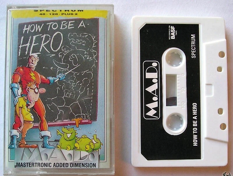 Jogo Sinclair ZX Spectrum 48K - COMO SER UM HERÓI - Mastertronic - Testado - Imagem 1 de 1