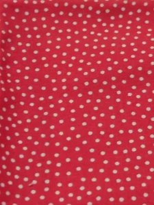 Small Raspberry And White Polka Dot Cotton Fabric (Andover Fabrics, 2020) - Picture 1 of 4