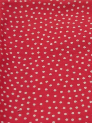 Small Raspberry And White Polka Dot Cotton Fabric (Andover Fabrics, 2020) - Image 1 of 4
