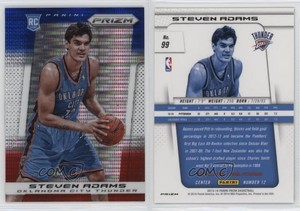 2013-14 Panini Prizm Blue White & Red Pulsar Prizms Steven Adams #99 Rookie RC