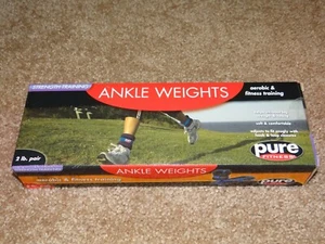 Coppia di pesi alla caviglia PURE FITNESS 2 libbre allenamento forza aerobica nuovi con scatola nuovi con scatola - Foto 1 di 6
