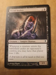 Magic The Gathering Blood Seeker Zendikar Magic Black Vampire Common (80/249) LP DESCUENTO A GRANEL - Imagen 1 de 1