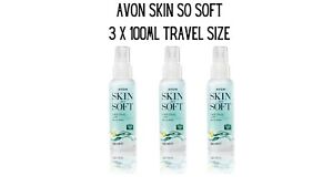 Avon Skin So Soft Original Dry Oil Spray NEW 100ml Travel Size - 3 Bottles
