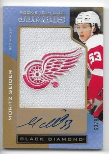 21/22 BLACK DIAMOND ROOKIE TEAM LOGO JUMBOS AUTOGRAPH Moritz Seider #63/99 - Picture 1 of 1