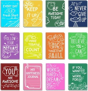 Packs - Gifts in Bulk Mini Inspirational Notebooks for Kids Party Favors, 24 - Picture 1 of 6