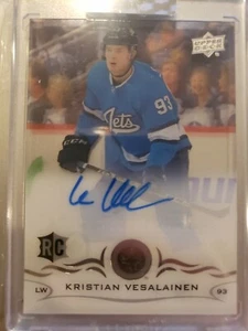 2018-19 Clear Cut Rookie Card - Kristian Vesalainen Winnipeg Jets - Autographed - Picture 1 of 2
