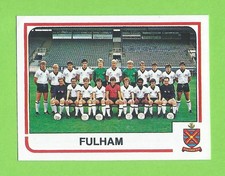 1984 Panini Football #412 Team Picture Fulham FC
