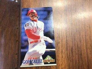 1994 JUAN GONZALEZ : TEXAS RANGERS : MINT : FLEER EXTRA BASES 178 - Bild 1 von 2