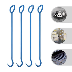 4pc Manhole Cover Hook Tool Versatile Lifting Hooks Tool Hook 76.2cm/30in - Picture 1 of 20