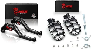 Leve Freno Frizione Moto Nero + Poggiapiedi Compatibile con GROM Monkey - Foto 1 di 9
