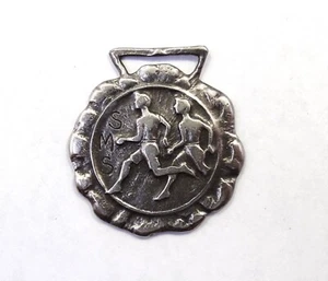 Antique 1914 SMS School Track Running MORGAN Sterling Silver Medal St Mathew Day - Picture 1 of 4