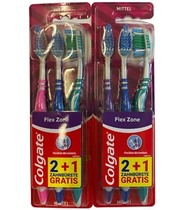 6x Colgate Flex Zone Handzahnbürste, Mittel - Bild 1 von 1