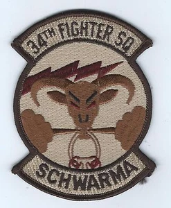34th FIGHTER SQUADRON #2 desert patch - Picture 1 of 1