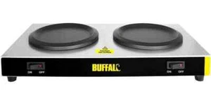 Buffalo Twin Coffee Jug Hot Plates L413 – Independent Hotplate Control, Stain... - Picture 1 of 4