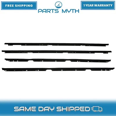 Window Sweeps Felts Weatherstrip Seals Kit Set of 4 For 1982-1992 Chevy Pontiac - Image 1 of 2