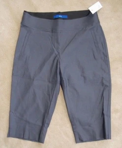 Women's Apt. 9 Dark Grey Dressy Bermuda Shorts Size 4 New Without Tags! - Picture 1 of 4