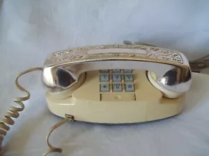Western Electric AT&T Beige Princess Push Button Phone Vintage Works - Picture 1 of 10