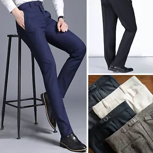 2 x Formal Dress Pants Trousers Custom Made Mens Bespoke Business Pants/Slacks - Picture 1 of 6