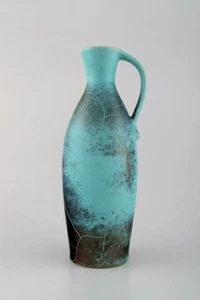 Richard Uhlemeyer, German ceramist. Pottery pitcher, beautiful crackled glaze - Picture 1 of 6