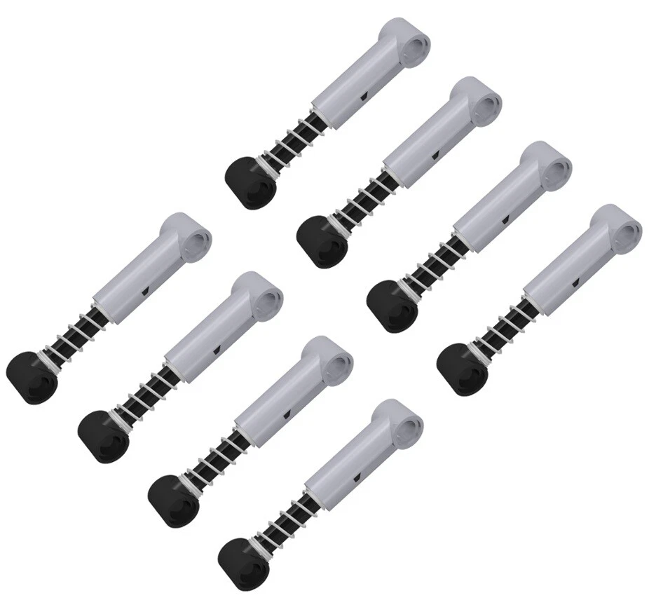 ☀️LEGO NEW 8x Genuine Technic Grey Shock Absorbers Suspension Springs - Image 1 of 1